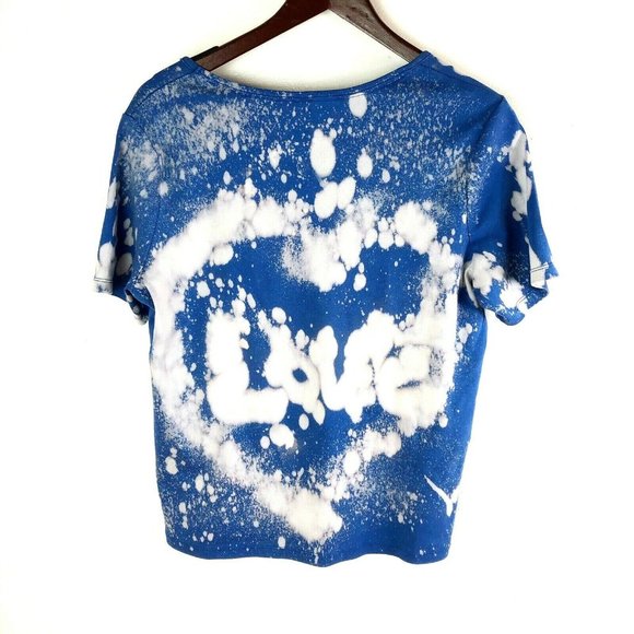 White Stag Tops - White Stag Womens size XL Blue Bleach Dyed T-Shirt